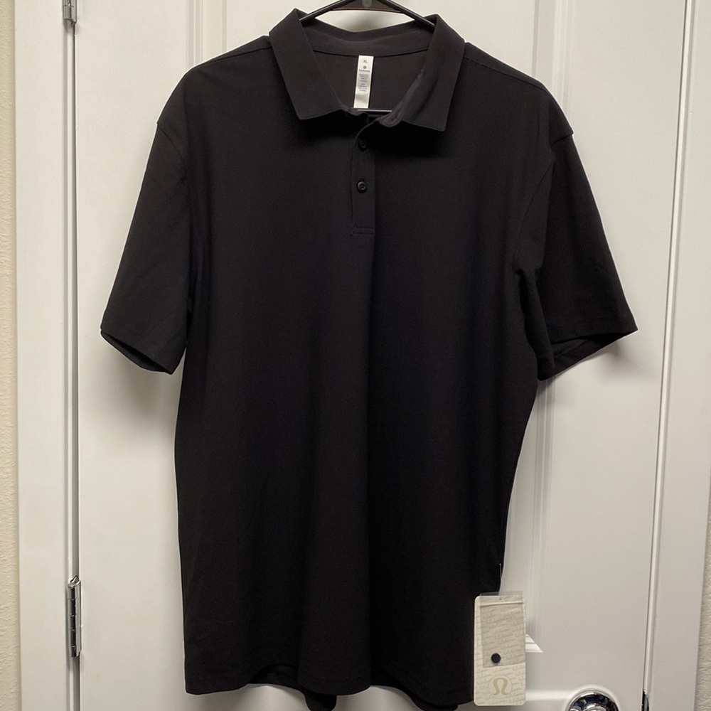 Mens Lululemon - Black Twill Chill Polo - XL